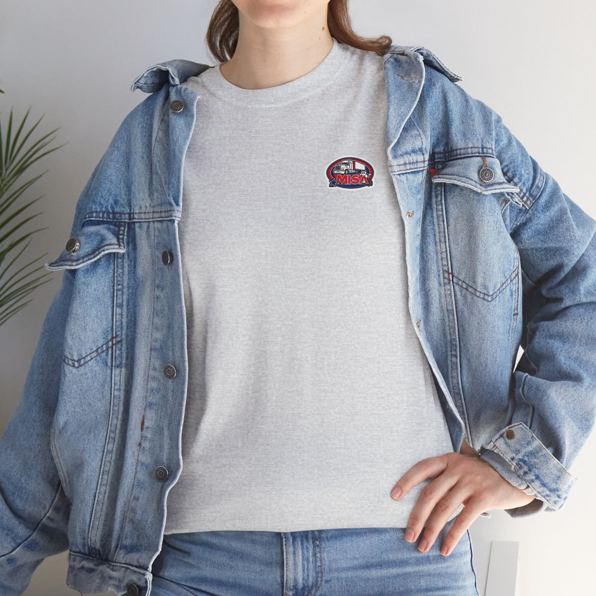Funny unisex heavy cotton T-shirt with "Sir, You Can't Park Here!" print, featuring a casual fit and Cornsilk color.
