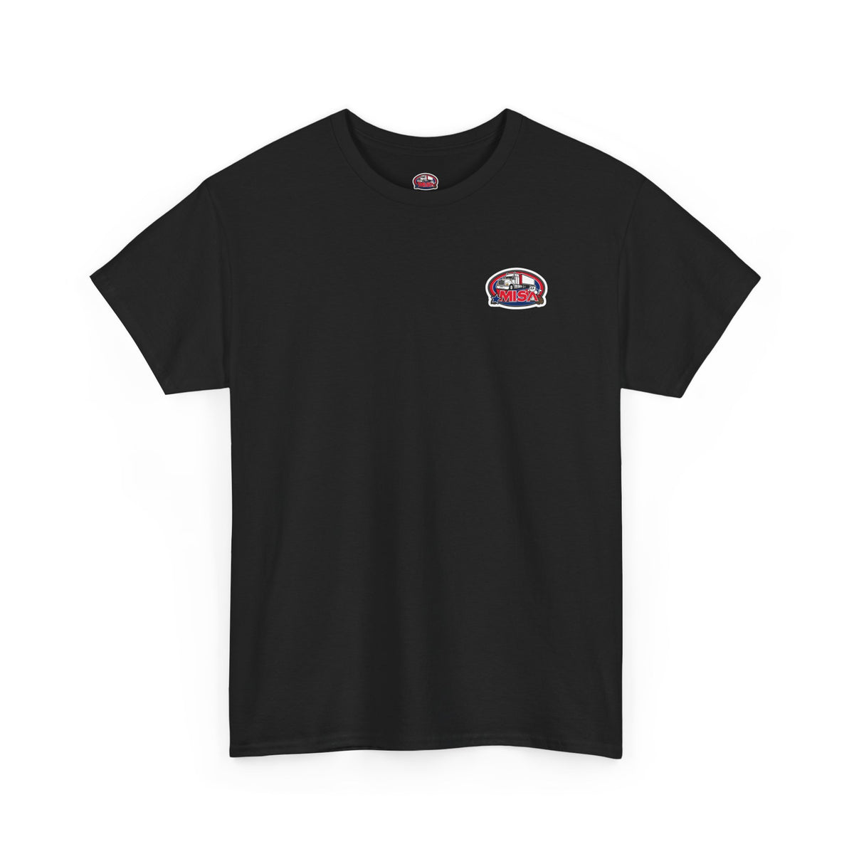 Unisex heavy cotton T-shirt with humorous "Sir, You Can't Park Here!" print, in cornsilk color, by Printify.
