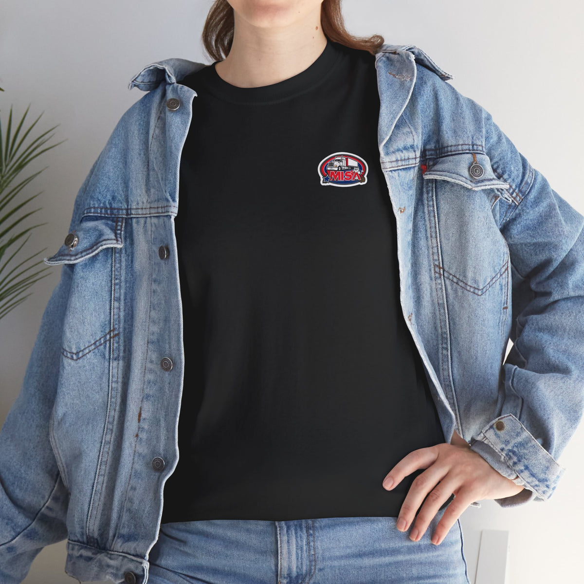 Unisex heavy cotton T-shirt with humorous "Sir, You Can't Park Here!" print, in cornsilk color by Printify.
