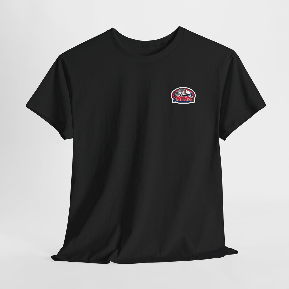 Unisex heavy cotton T-shirt with humorous "Sir, You Can't Park Here!" print, in cornsilk color, by Printify.