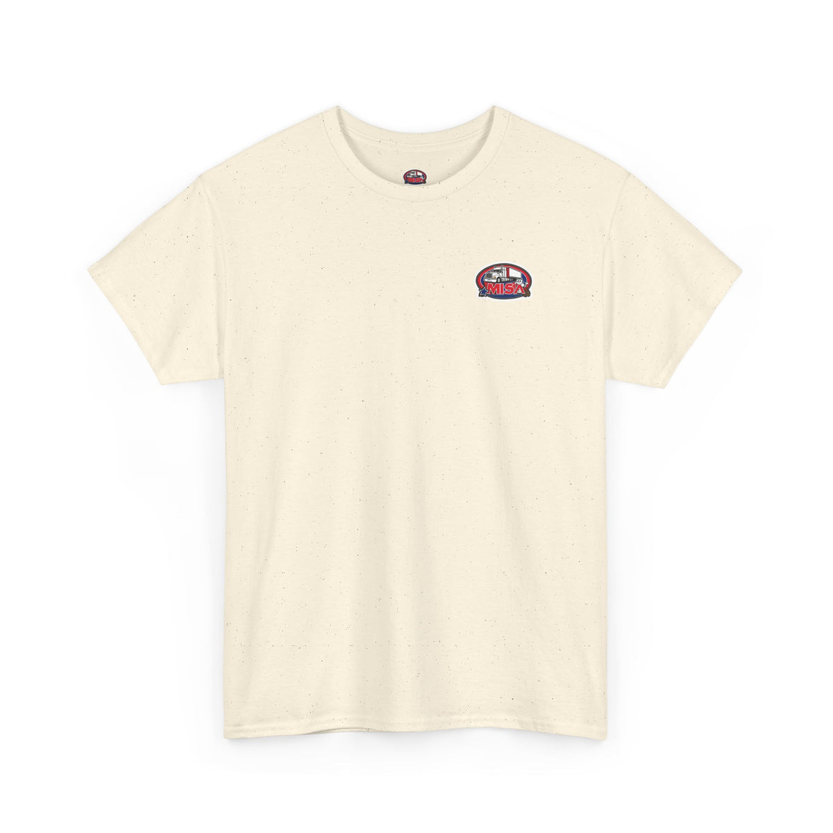 Unisex heavy cotton T-shirt by Printify with humorous "Sir, You Can't Park Here!" print on cornsilk fabric.