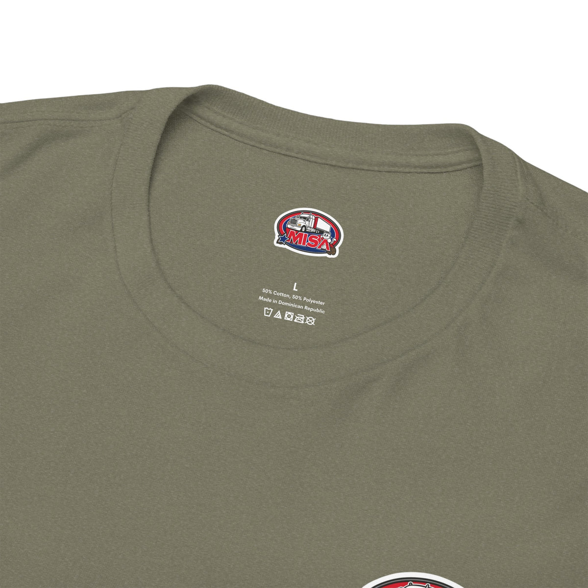 Funny unisex heavy cotton T-shirt with "Sir, You Can't Park Here!" slogan, in cornsilk color, by Printify.