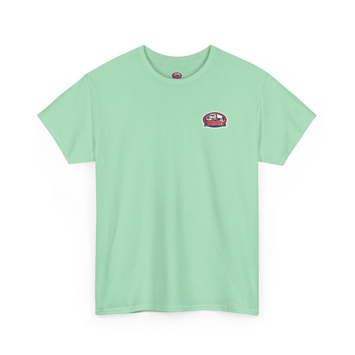 Unisex heavy cotton T-shirt with humorous "Sir, You Can't Park Here!" print in corn silk color, by Printify.