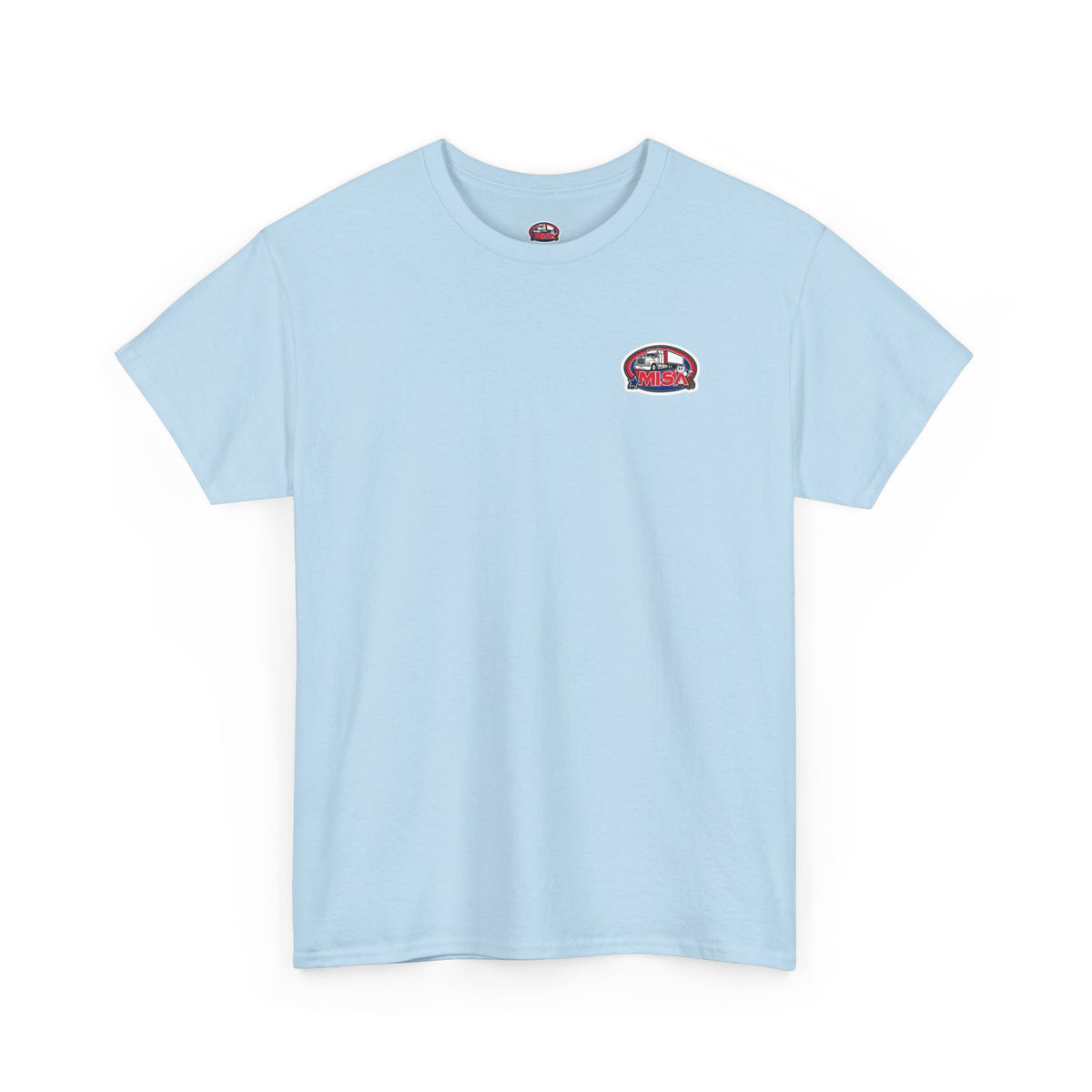 Unisex heavy cotton T-shirt with humorous "Sir, You Can't Park Here!" print, made by Printify, in a cornsilk color.
