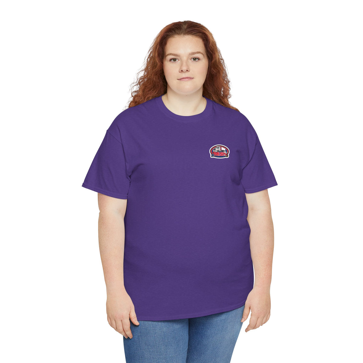 Funny unisex heavy cotton T-shirt with "Sir, You Can't Park Here!" slogan in Cornsilk color, by Printify.