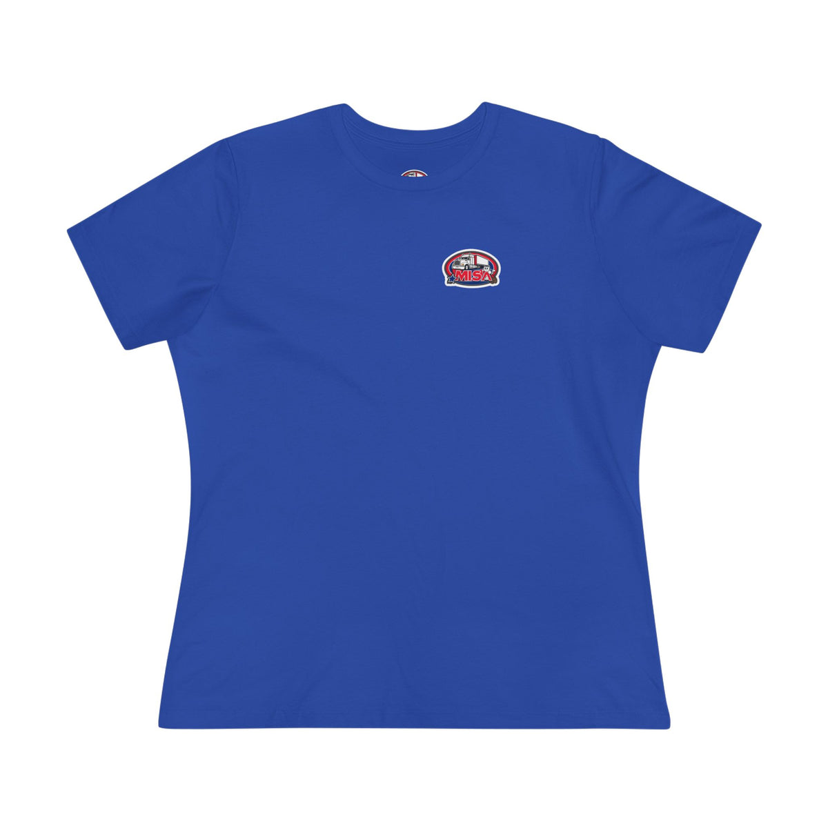 Women's cotton T-shirt with "We Drive America's Economy" graphic, athletic Heather style by Printify.