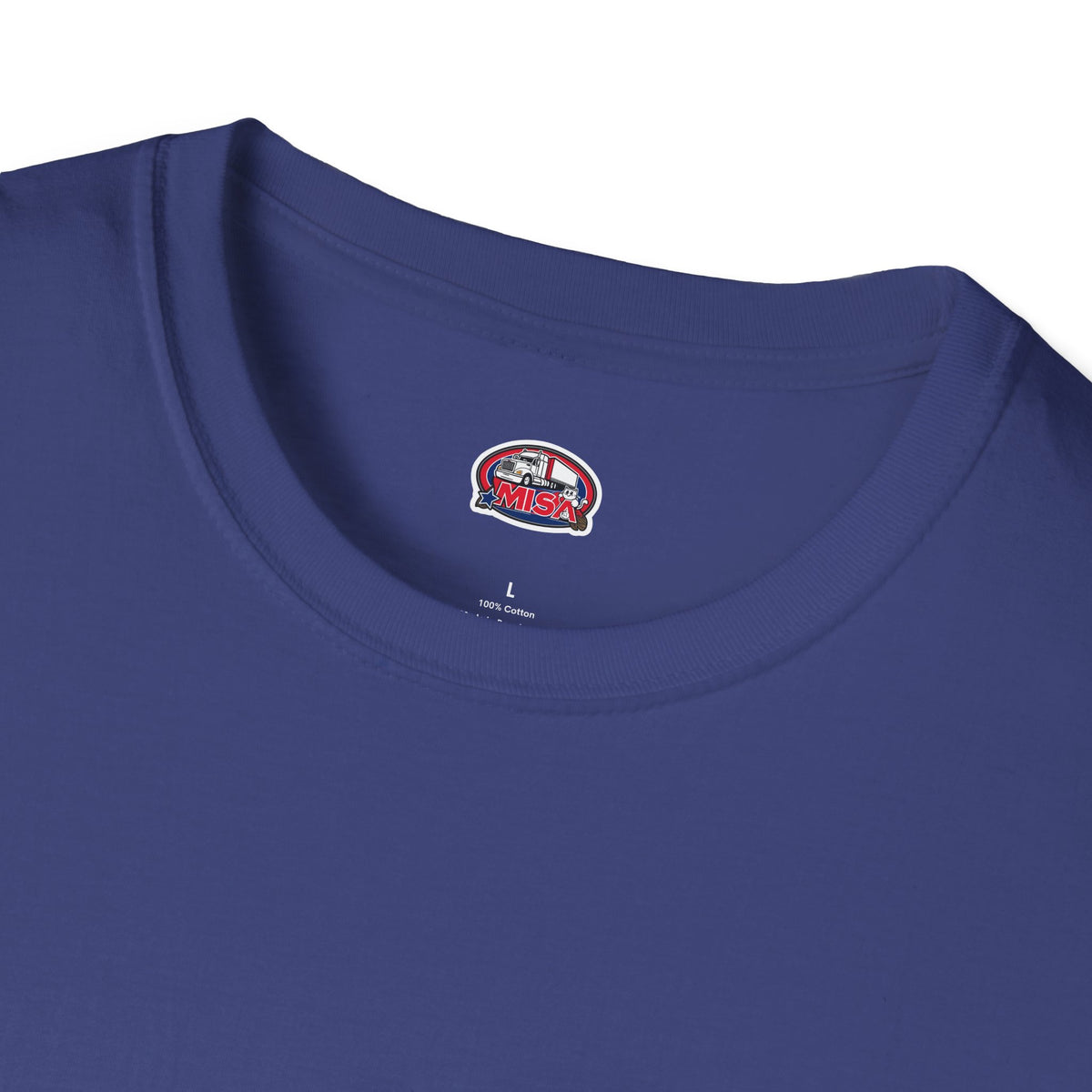 Dark heather trucking collection T-shirt by Printify featuring bold graphics celebrating the worst market in a decade.