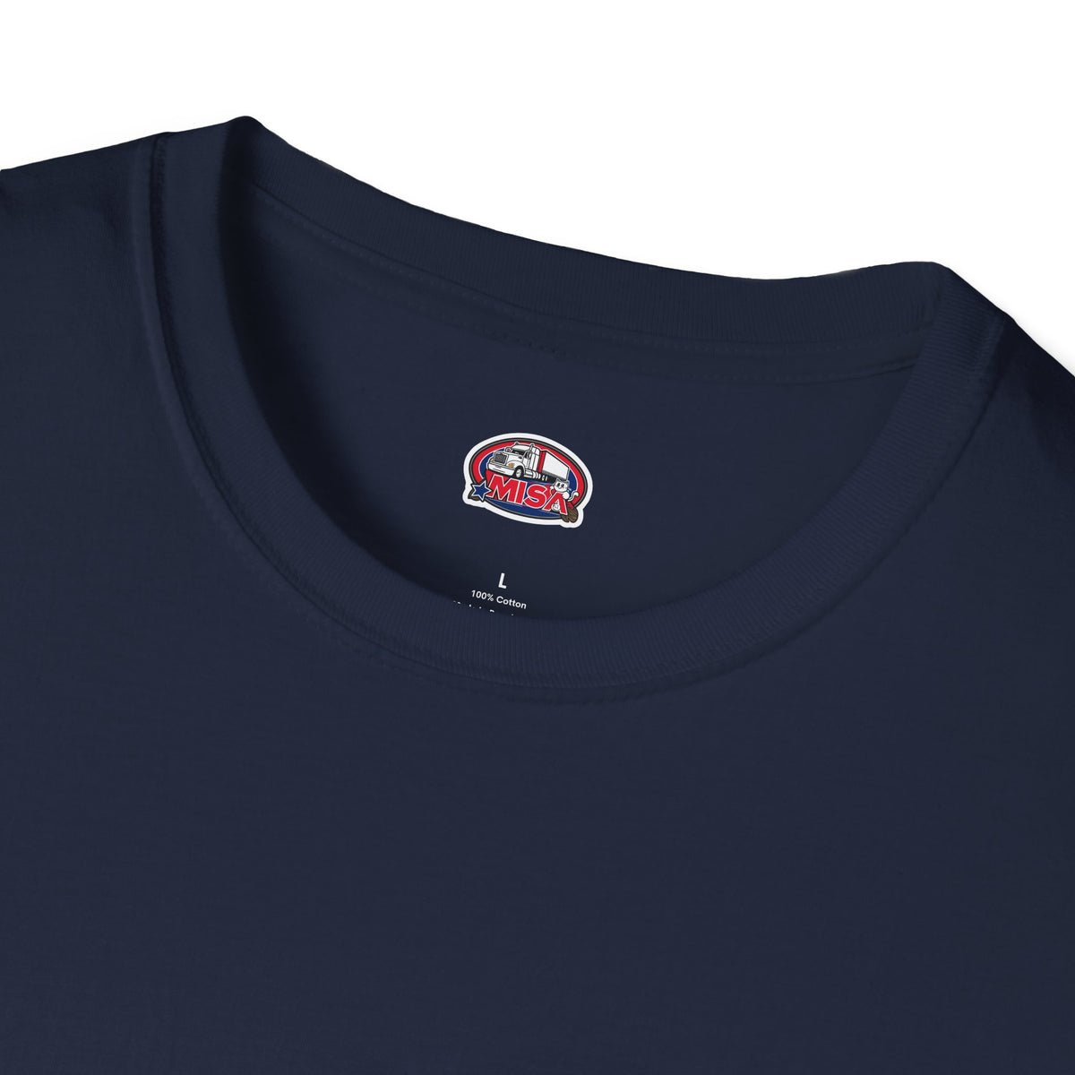Dark heather Trucking Collection T-Shirt by Printify featuring bold graphics celebrating the worst market in a decade.