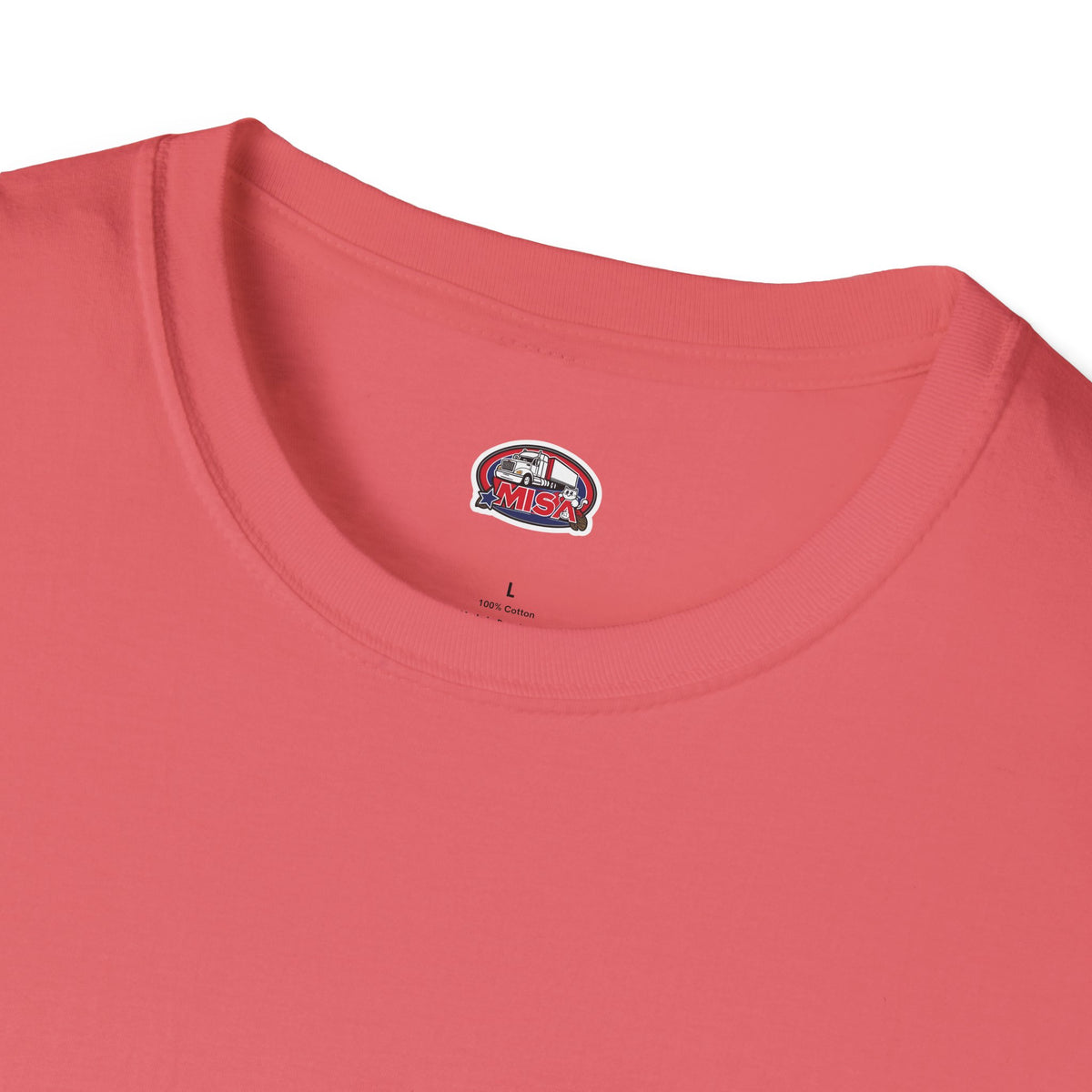 Heather navy unisex T-shirt from Printify's Trucking Melting Down collection, designed for freight brokers and truckers.