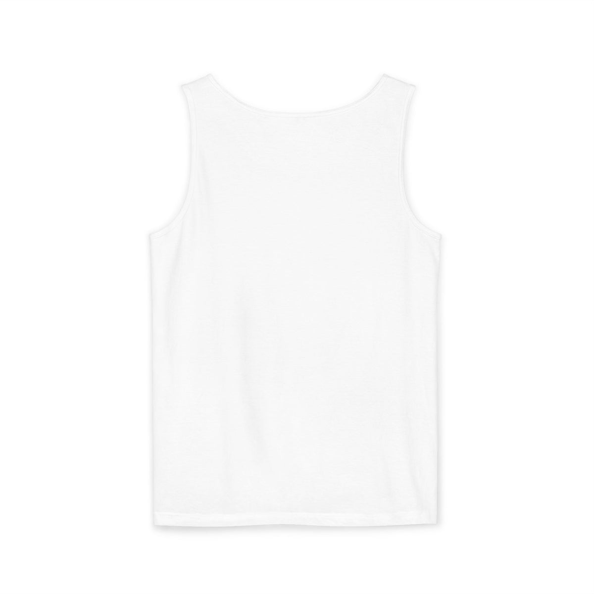 Chambray trucking humor tank top from Printify with "I'll Sleep When I'm Done" slogan, casual sleeveless design.