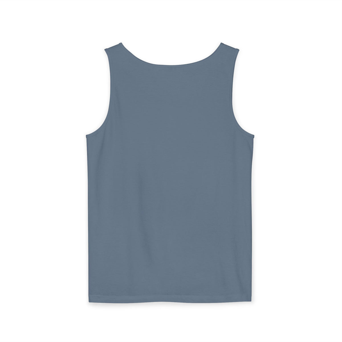 Chambray trucking humor tank top by Printify with "I'll Sleep When I'm Done" slogan, casual sleeveless design.