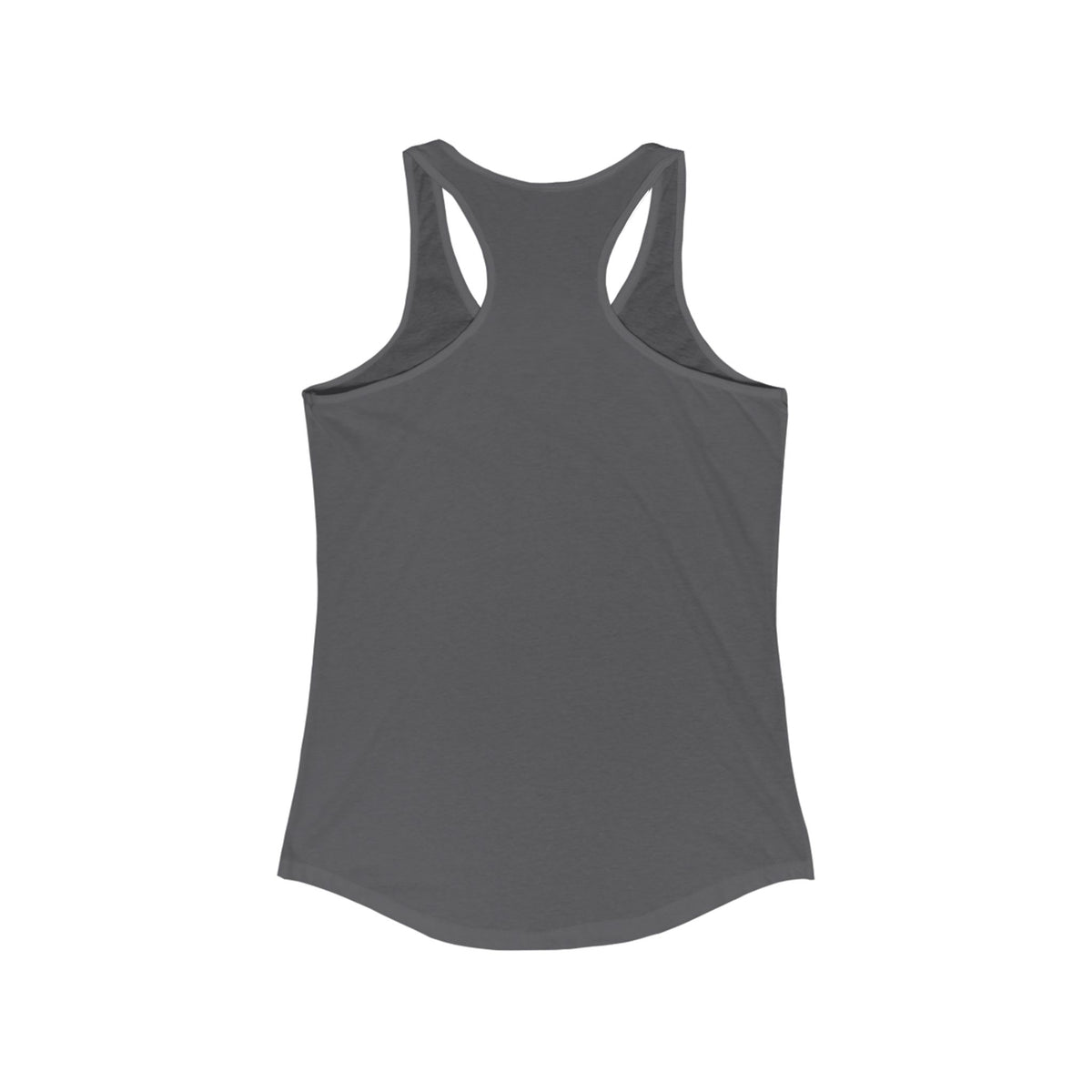 Black women's racerback tank top with humorous "Sir, You Can't Park Here!" print, by Printify, casual and fun graphic design.
