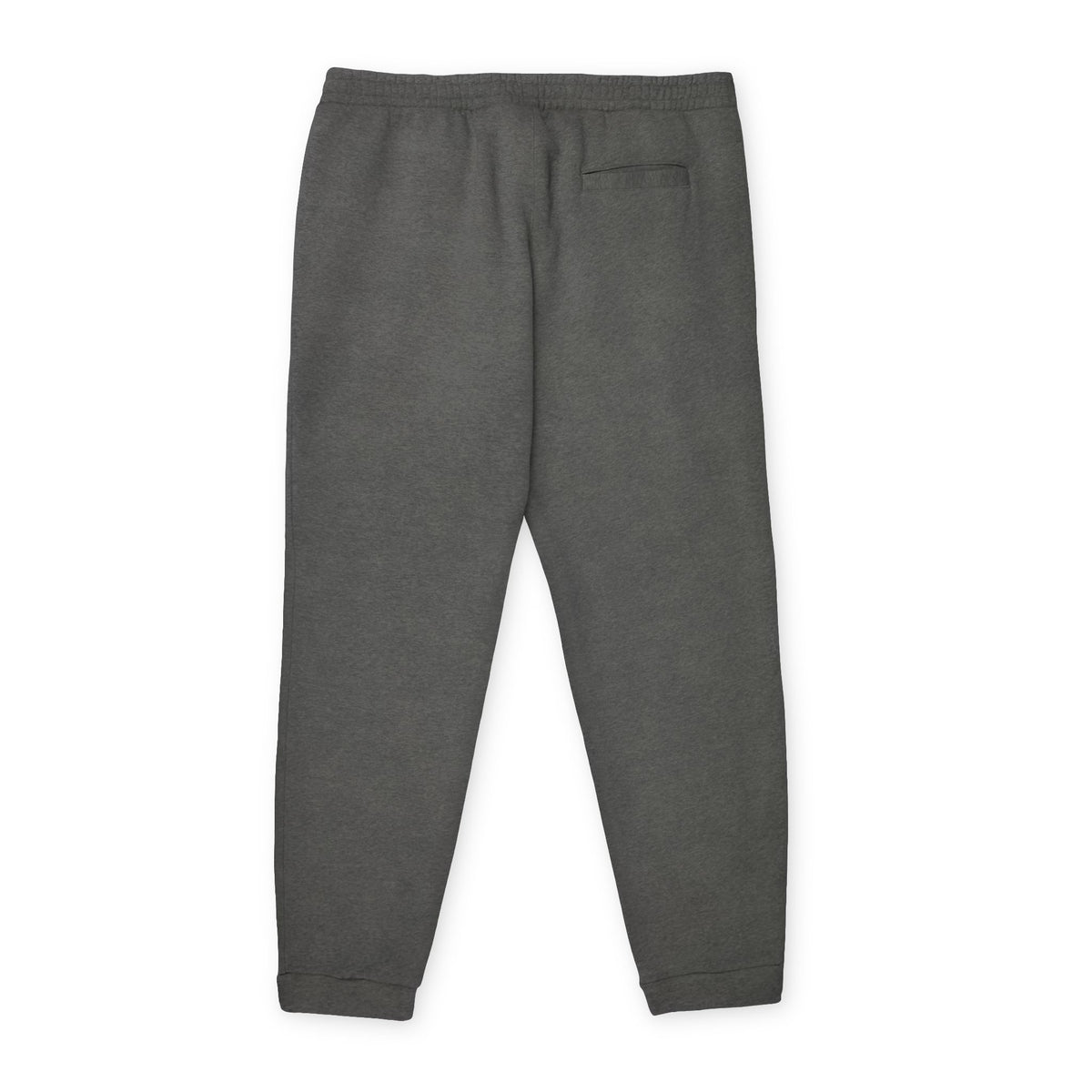 Black adidas unisex fleece joggers, comfortable athleisure trousers with elastic waist and tapered fit, suitable for casual wear.